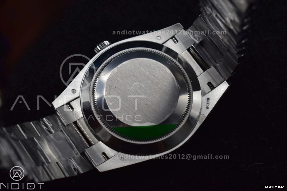 1:1 President Refined VR3255 Edition THBF (Gain 228239 Date Green Weight) Day Roman SS Dial Bracelet on Best 40 662 0323